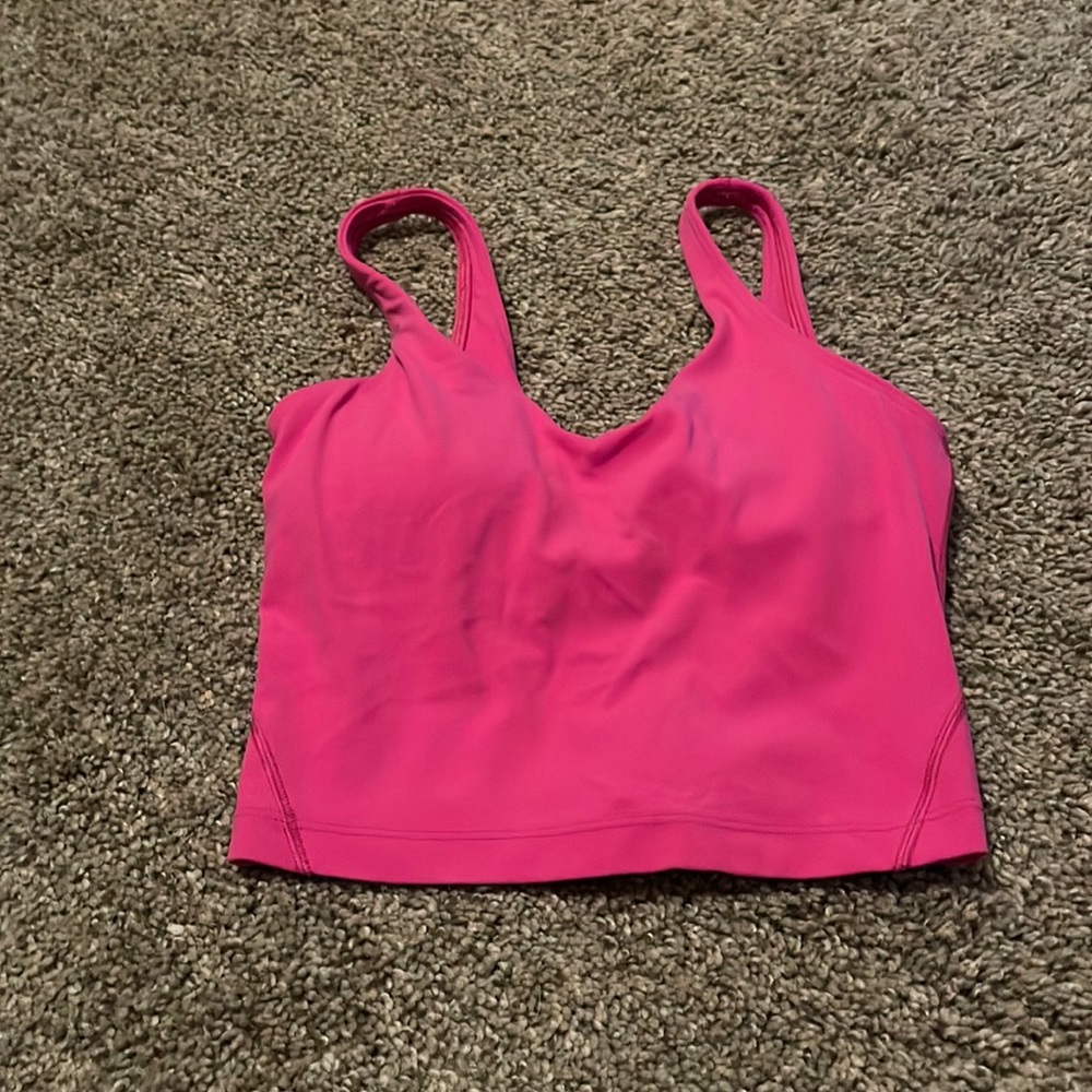 lululemon align tank size 0 sonic pink